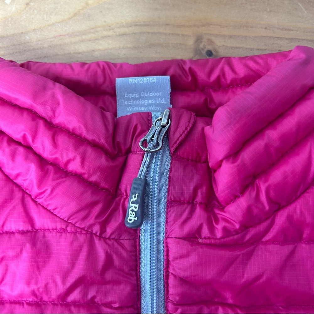 Rab Microlight Down Puffer Jacket Pink Orchid Siz… - image 4